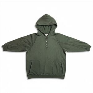 Calvin Klein Jeans Olive Green Henley Hoodie XXL